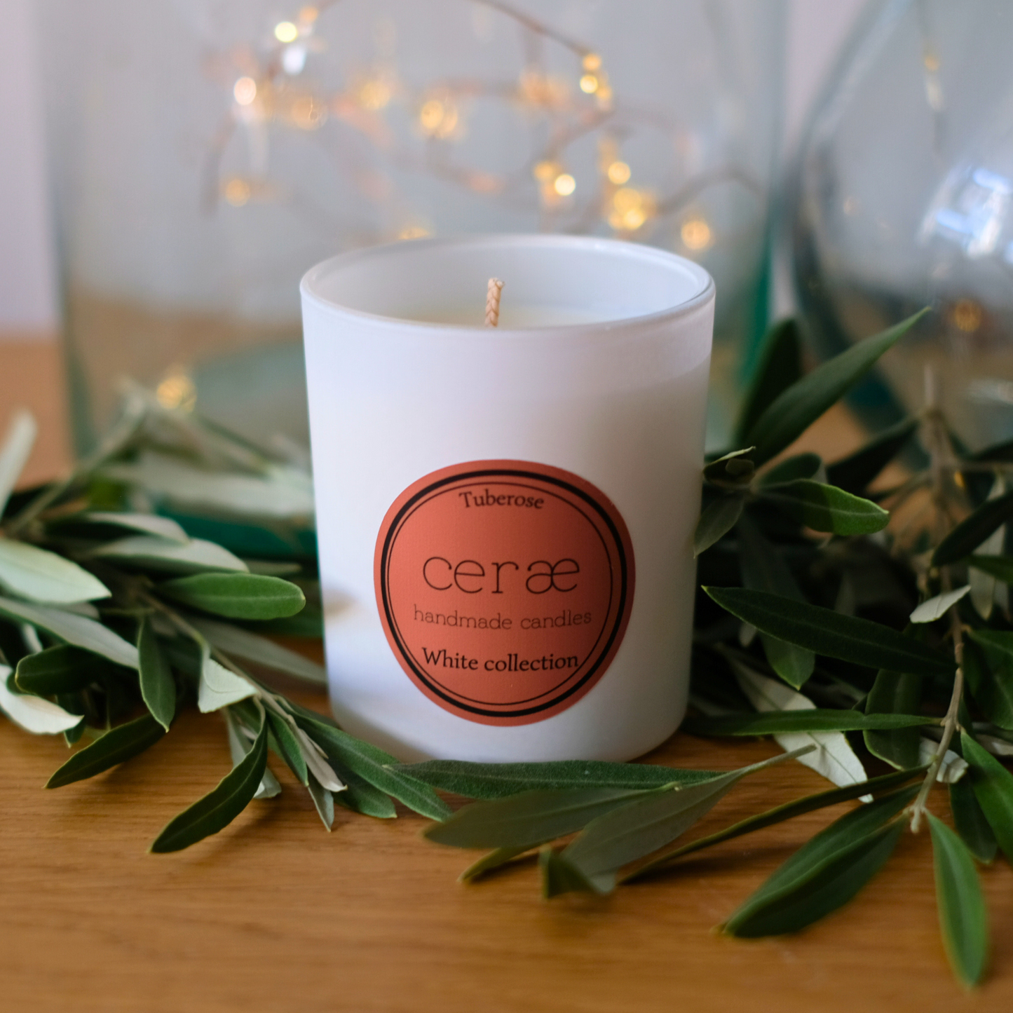 Bougie Parfumée artisanale Tubéreuse - White Collection